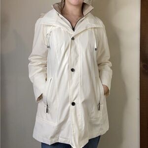Coldwater Creek Women's White All Season Jacket Petite Large